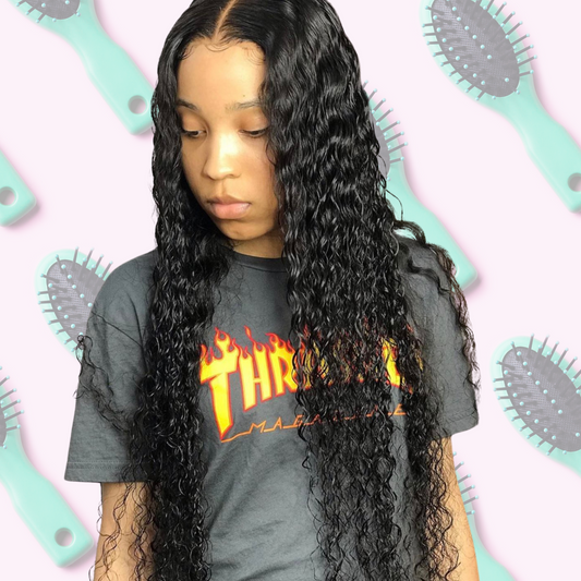 Girly Girl 4X4 Deepwave Transparent Wigs