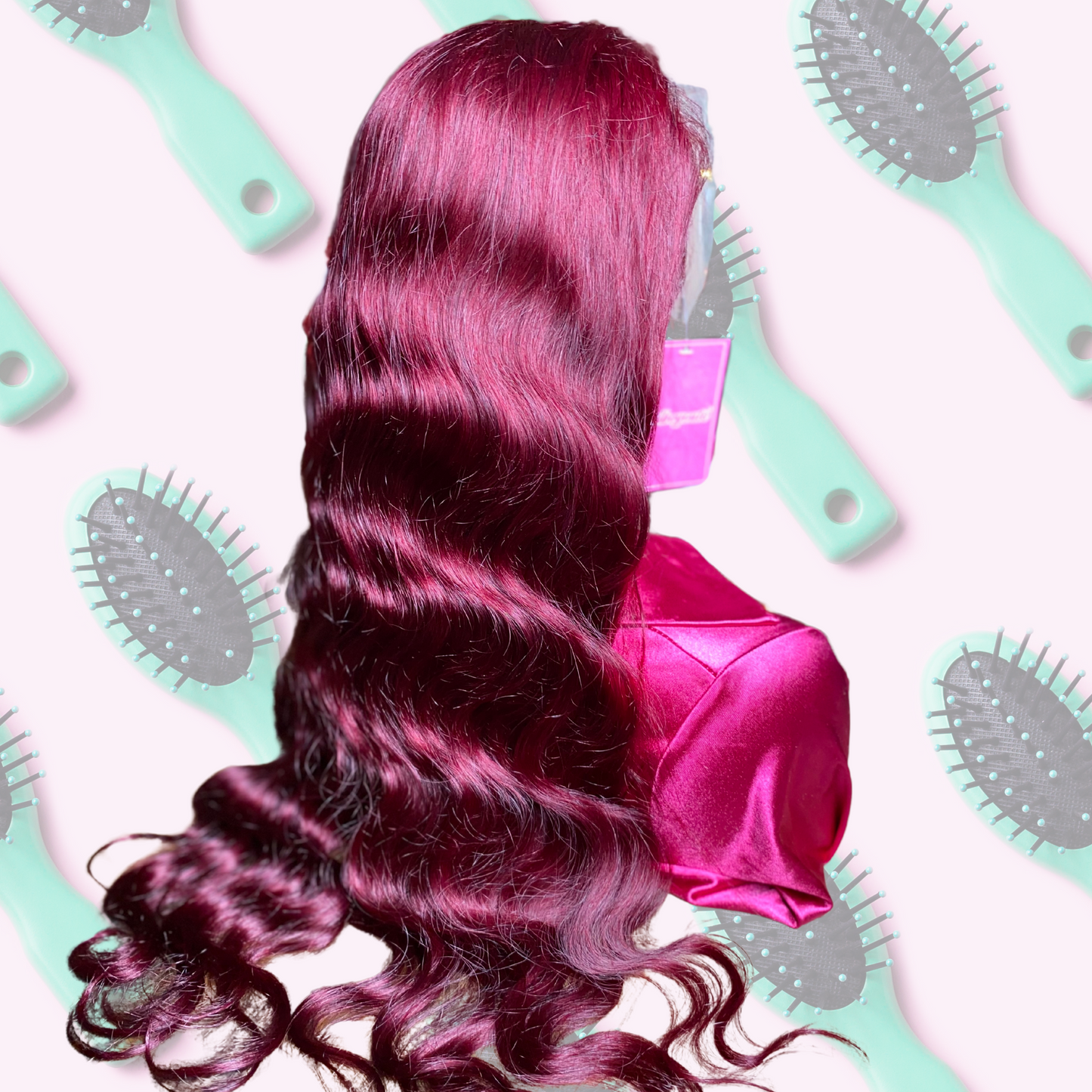 Burgundy 13X4 Frontal Wig