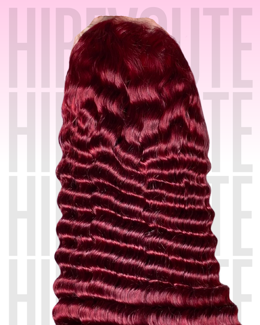 Burgundy Frontal Wig (13X4)